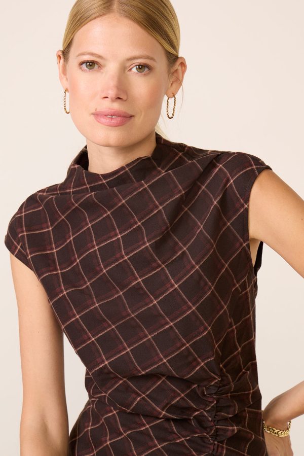 Uptown Plaid Midi Dress - Image 5