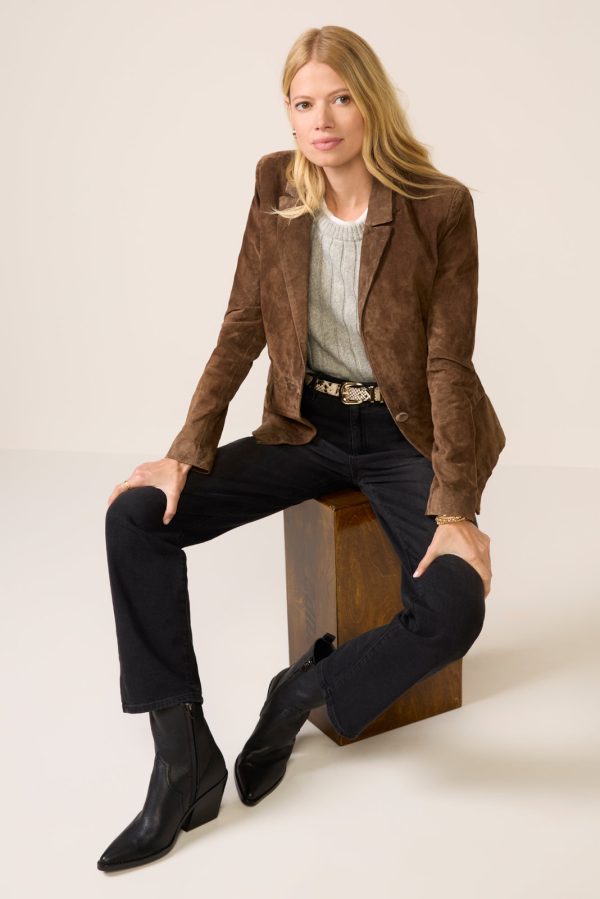 Black Coffee Suede Blazer