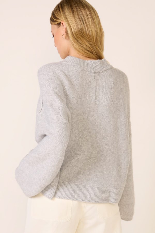 Dreamy High V Neck Sweater - Image 4