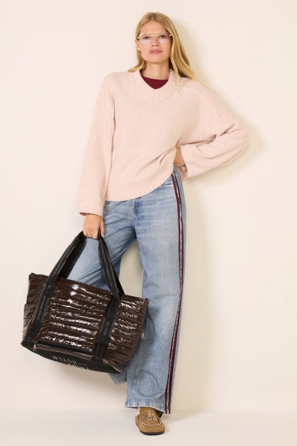 Dreamy High V Neck Sweater