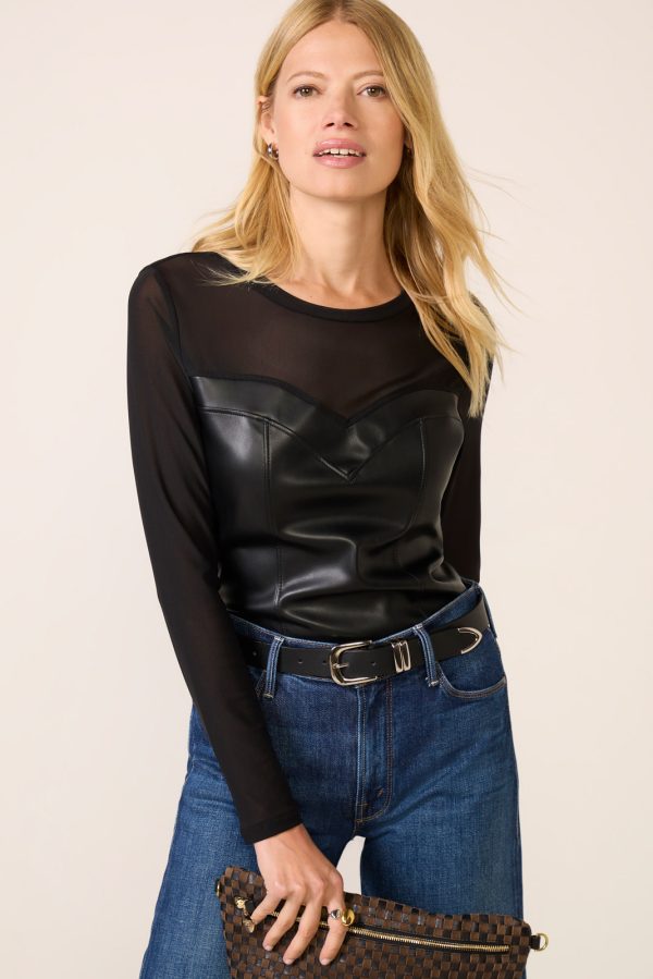 Faux Leather Corset Top - Image 2