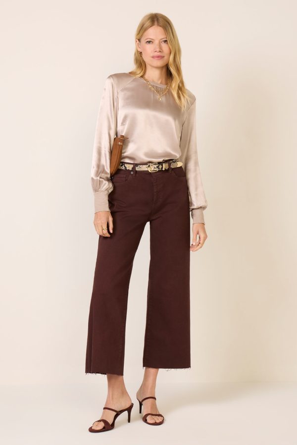 City Satin Long Sleeve Top - Image 5