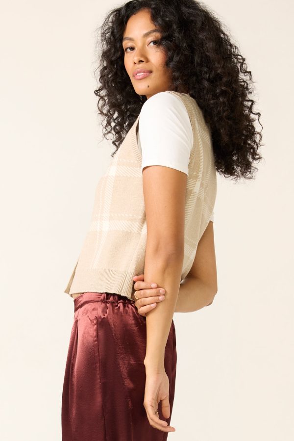 Oliver Plaid Sweater Vest - Image 5