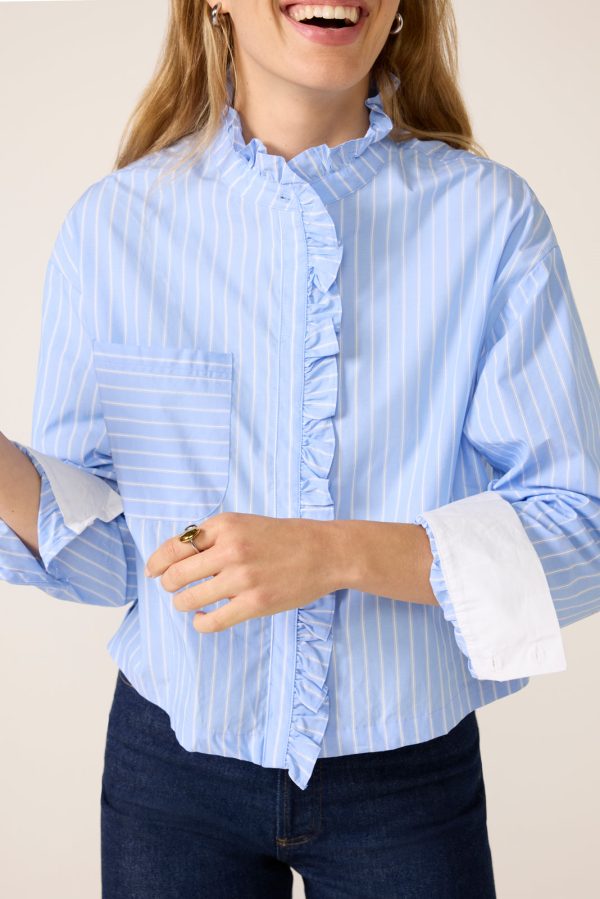 Janna Ruffle Trim Shirt - Image 3