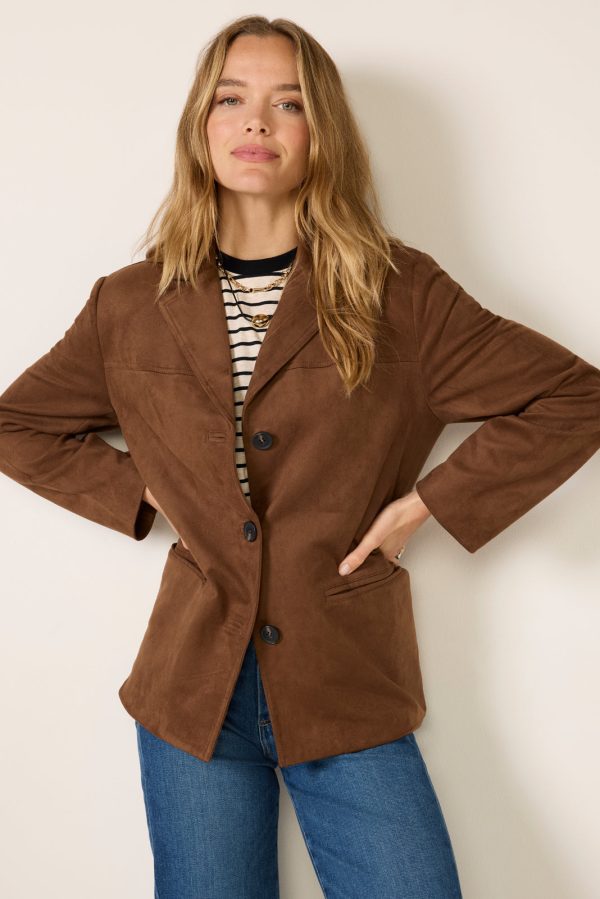 Salie Faux Suede Jacket - Image 3