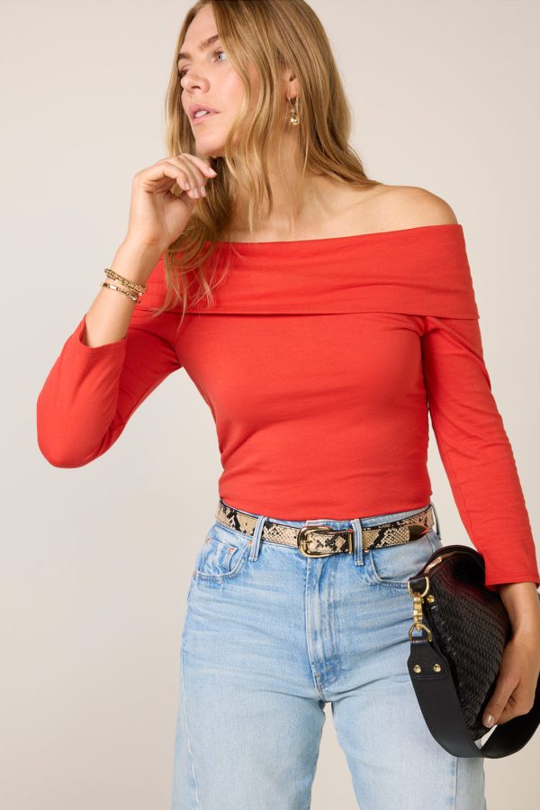 Alexi Off The Shoulder T-Shirt - Image 2