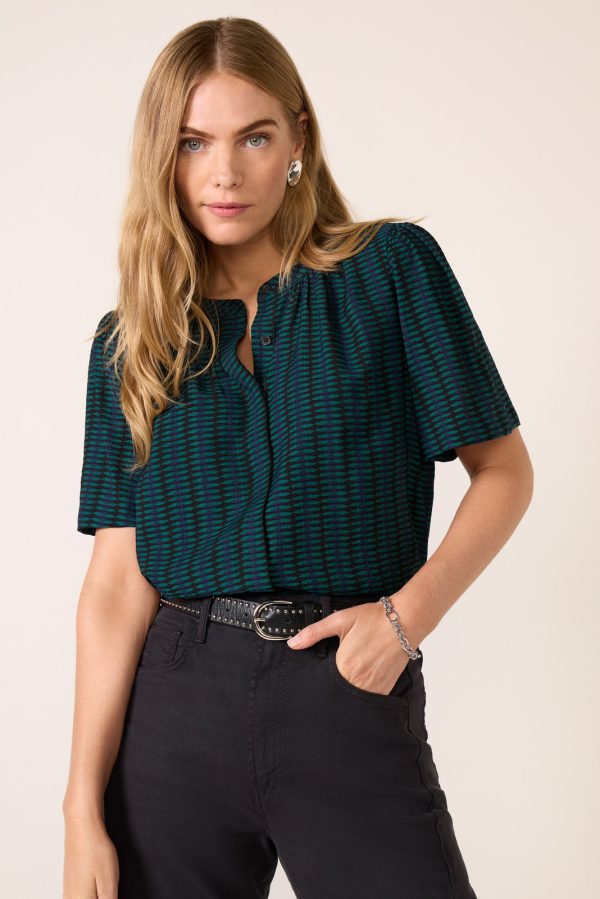 Mackenzie Split Neck Blouse - Image 2