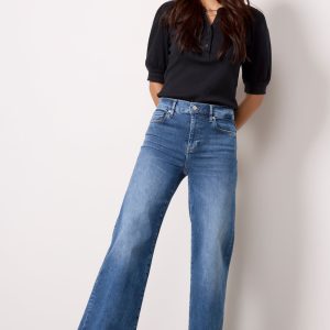 Le Slim Palazzo Raw Fray