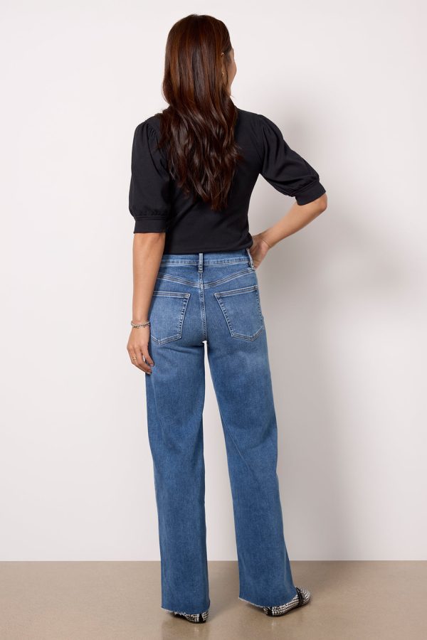 Le Slim Palazzo Raw Fray - Image 4