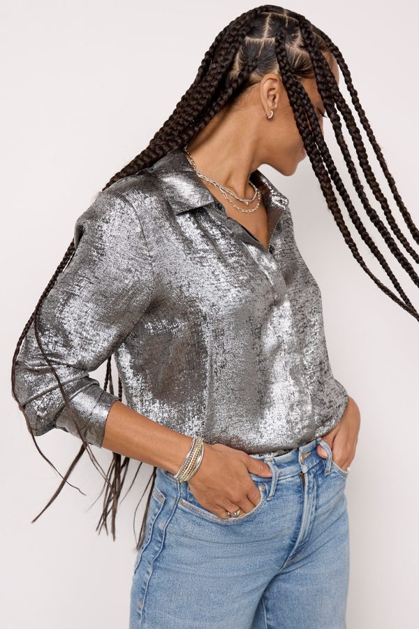 Florence Foil Shirting - Image 6