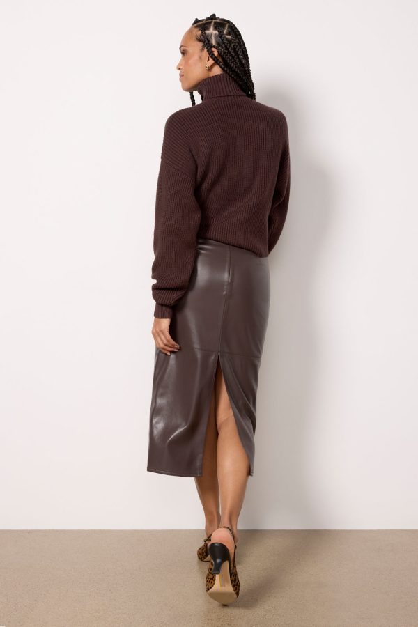 Better Than Leather Midi Skirt - Image 3
