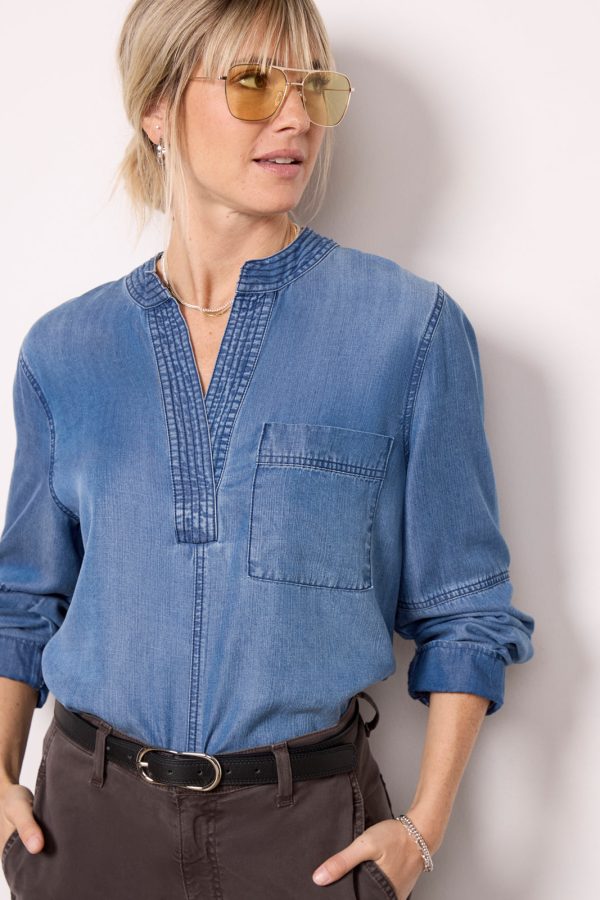 Laci Chambray Popover - Image 6