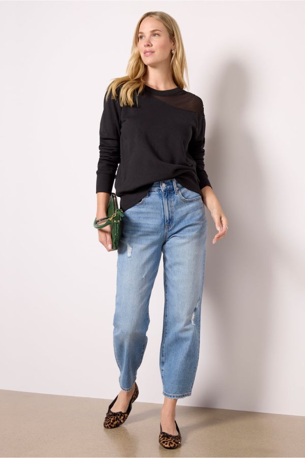Hollis Mesh Inset Sweatshirt - Image 2