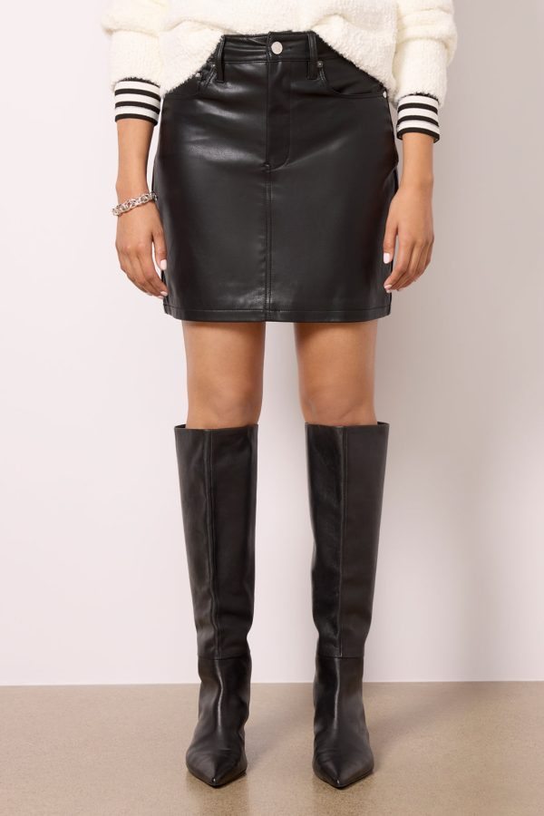 Ellie Faux Leather Skirt - Image 5