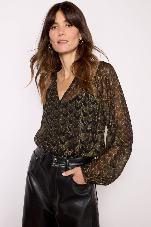 Raelynn Metallic Blouse - Image 6
