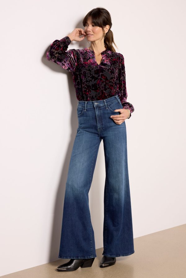Jesse Burnout Velvet Blouse - Image 5