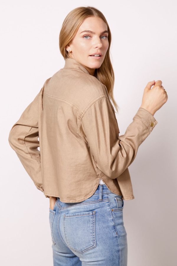 Frankie Stretch Linen Shacket - Image 4