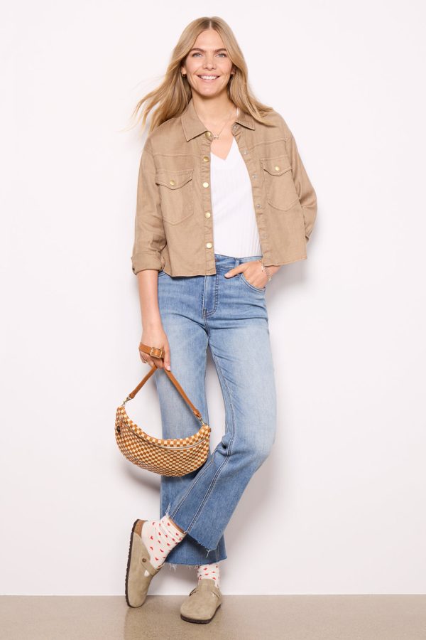 Frankie Stretch Linen Shacket - Image 5