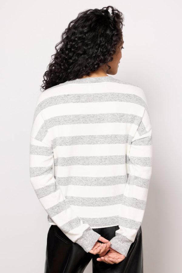Danica Stripe Brushed Top - Image 4
