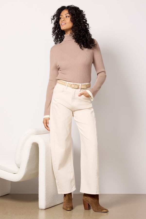Ravena Rib Knit High Neck Top - Image 5