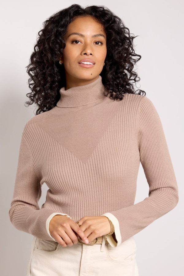 Ravena Rib Knit High Neck Top - Image 6