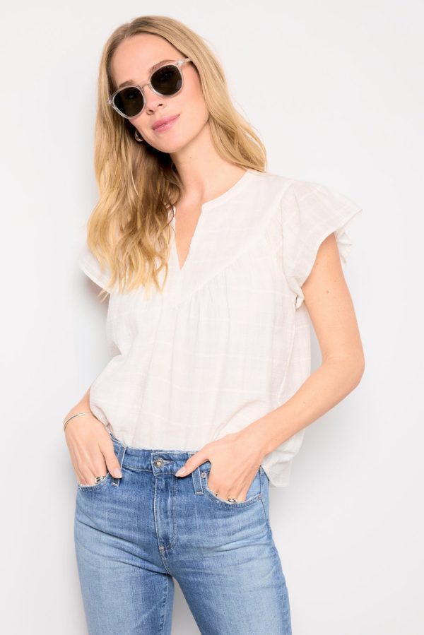 Eliana V Neck Flutter Top - Image 5