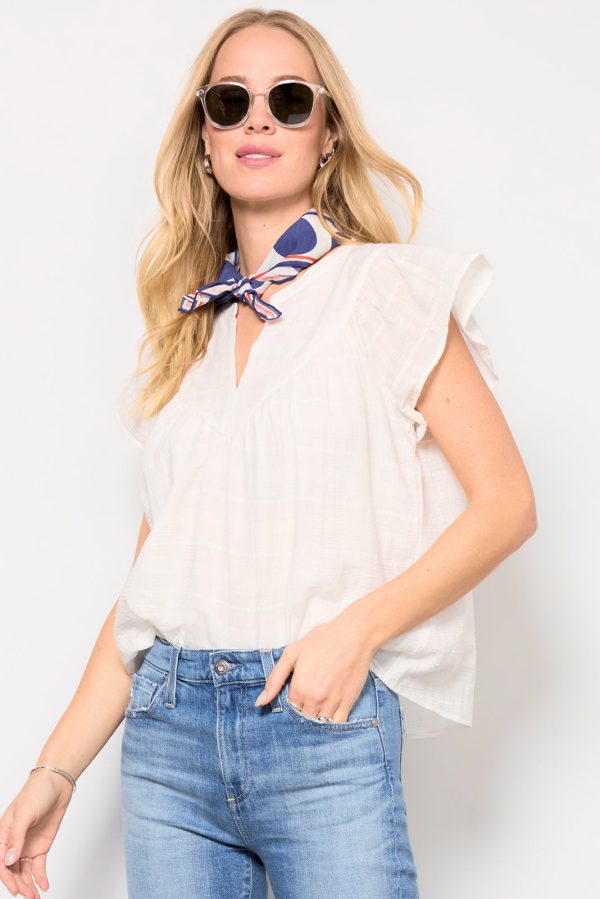 Eliana V Neck Flutter Top