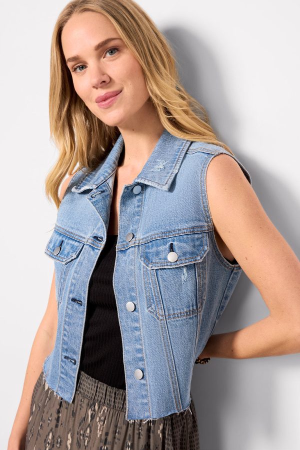 Robbie Denim Vest - Image 3