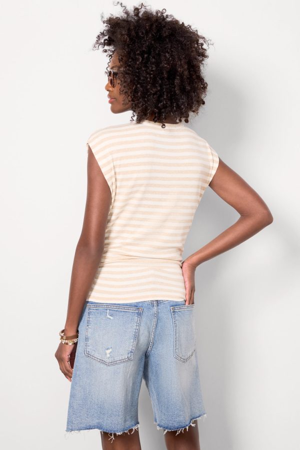 Joni Stripe Crew Neck Top - Image 4