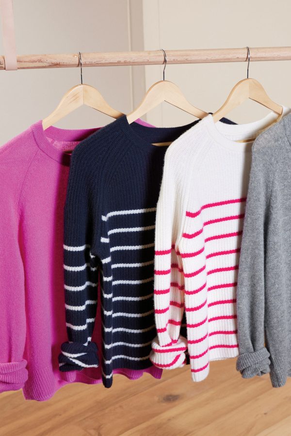 Campbell Cashmere Stripe Pullover - Image 5