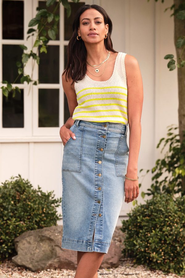 Ever Denim Midi Skirt - Image 5