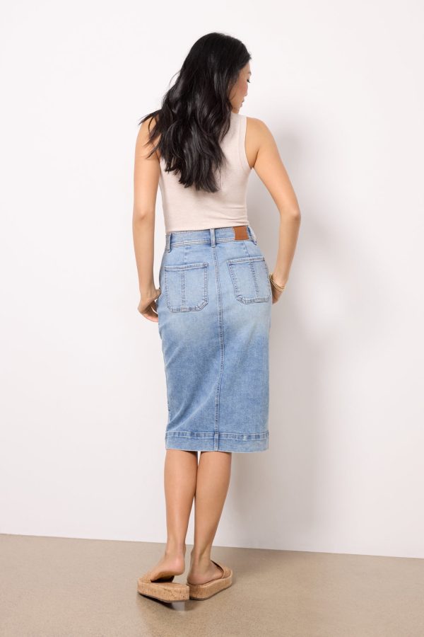 Ever Denim Midi Skirt - Image 3