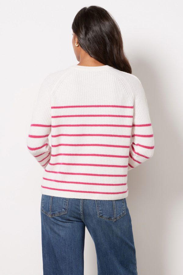 Campbell Cashmere Stripe Pullover - Image 4