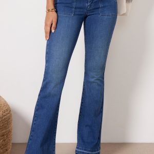 Le High Flare Trapunto Stitch