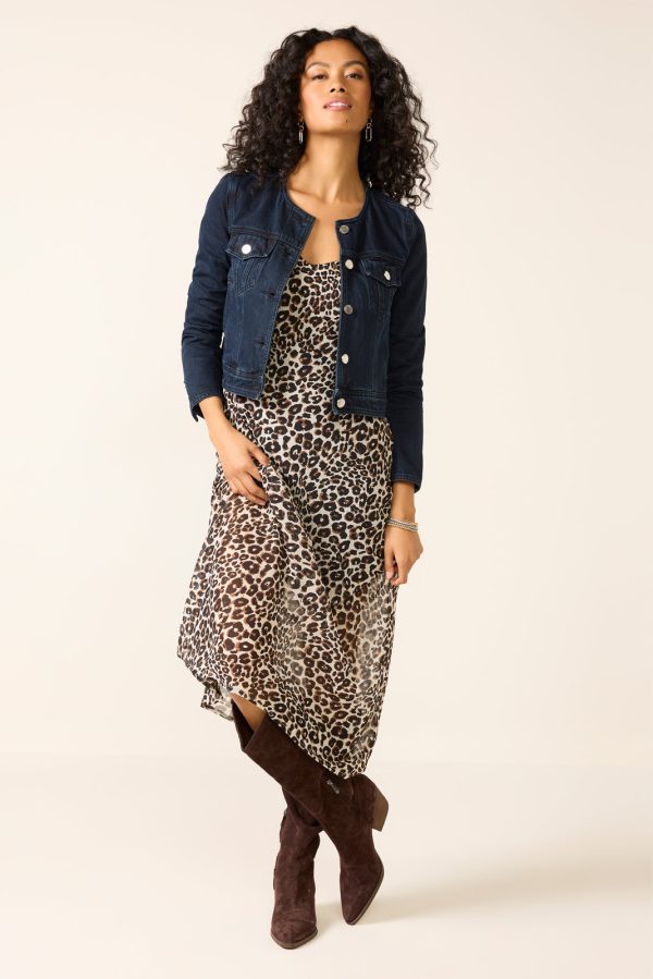 Collarless Trucker Jacket - Image 2