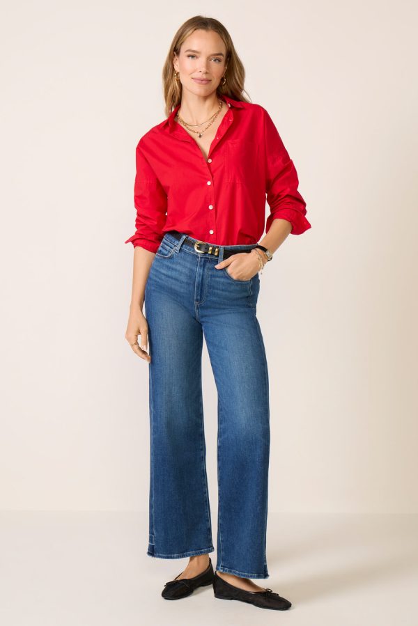 Jo Shirt in Paper Poplin