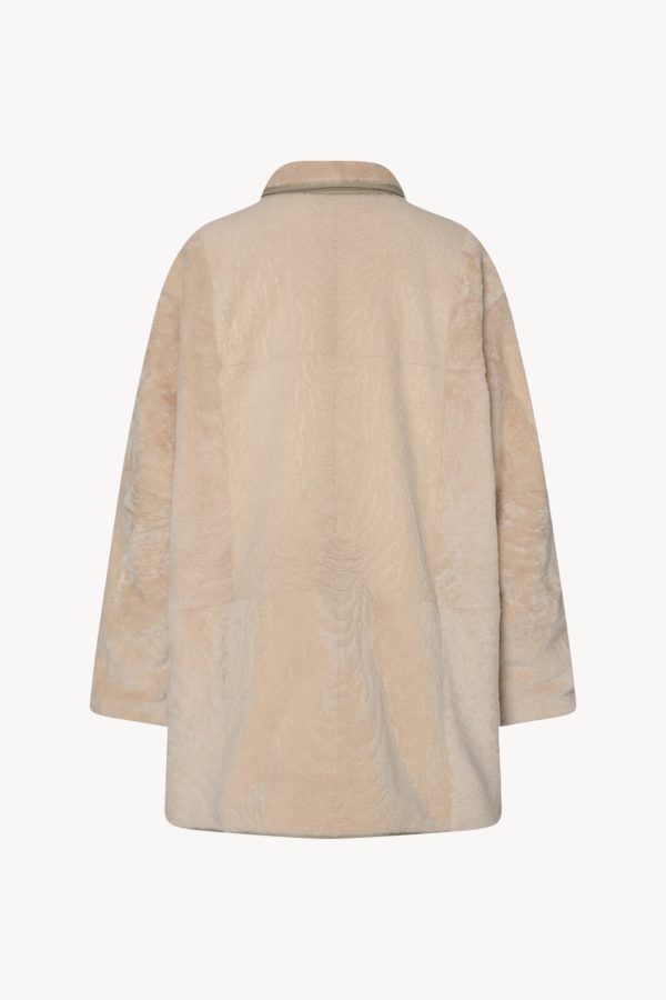 Aurelia Coat in Shearling and Nylon - Image 2