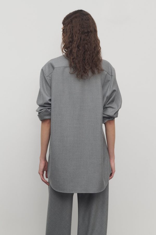 Pino Shirt in Virgin Wool - Image 5