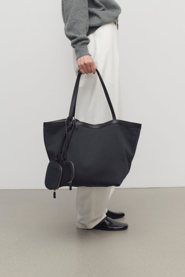 Park Tote Three Canvas Bag in Cotton and Leather - Image 6