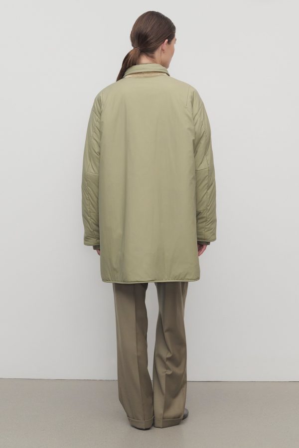 Aurelia Coat in Shearling and Nylon - Image 10